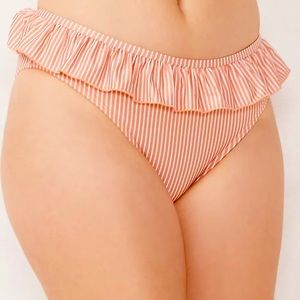 NWT : Lauren Conrad Ruffled Bikini Bottoms